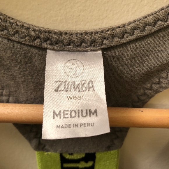 Grey Racerback Zumba Tank Top - Picture 6 of 8